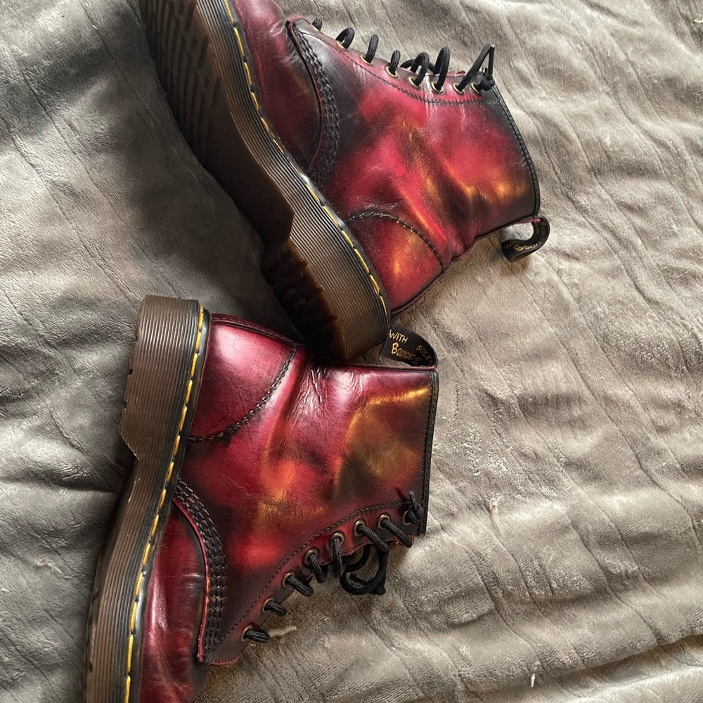 Dr. Martens Oxblood Combat Boots - Picture 4 of 7